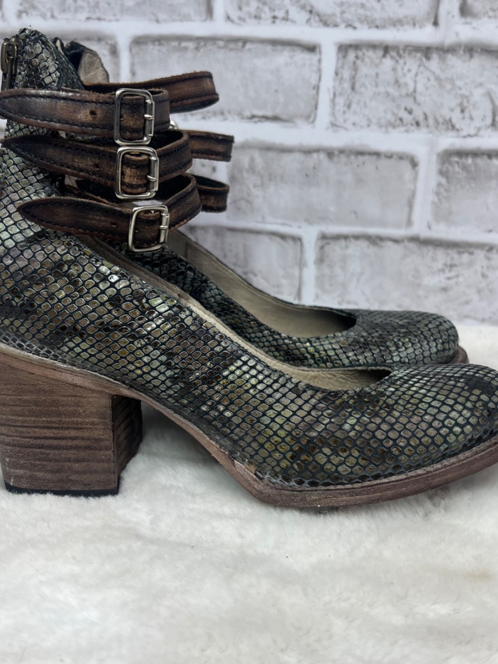 🚫🦅|•FREEBIRD BY STEVEN•| 'Randi' Pewter Snake Size 7-8 - Picture 5 of 14